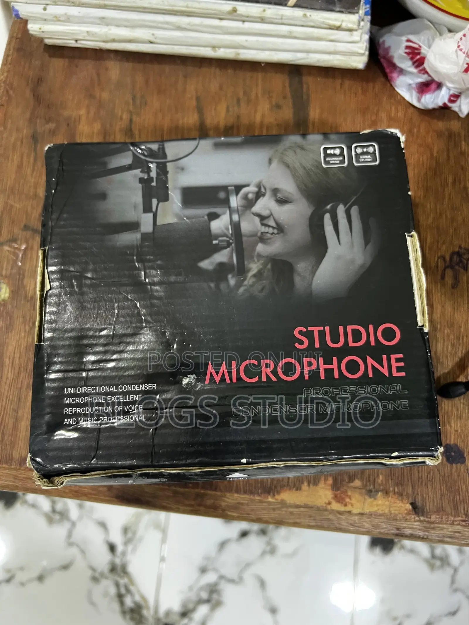 USB Condenser Microphone With Tripod Stand Kit