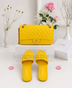 Ladies Combo of Channel Bag and Coach Slippers