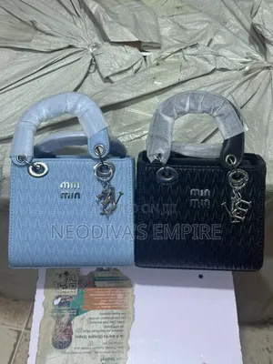 Miu Miu Woman Crystal Leather Handbag
