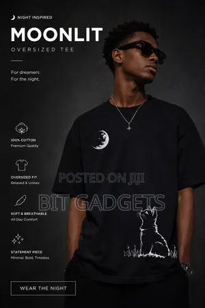 Cat Moon Custom Made T-Shirt
