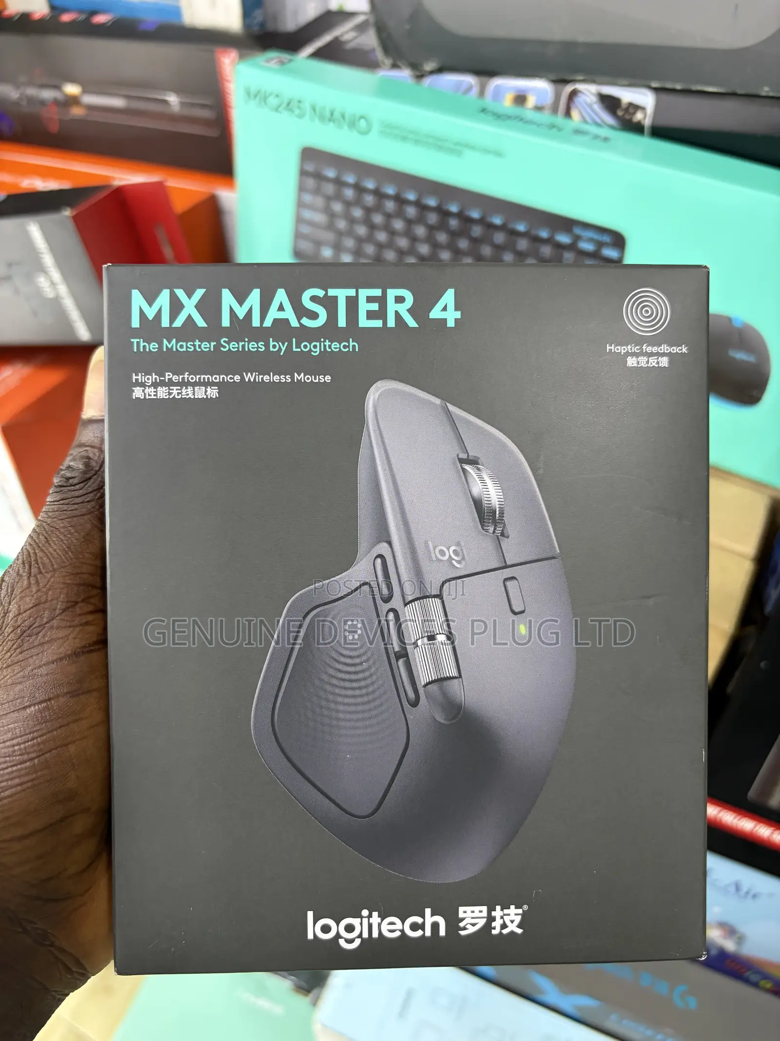 MX Master 4 High-Performance Wireless Mouse With Haptic Feedback