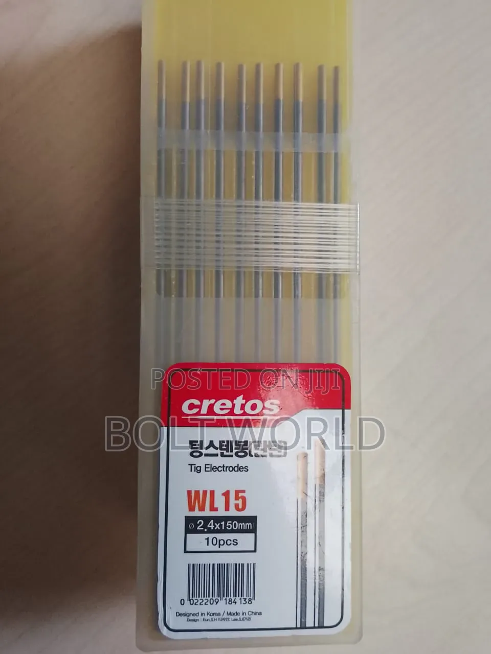 Tungsten Electrode  2.4x 150 Cretos
