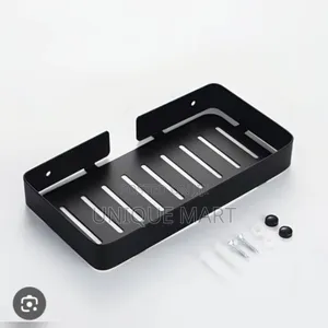 Quality Big Black Steel SUS 304 Wall Mounted Soap Rack