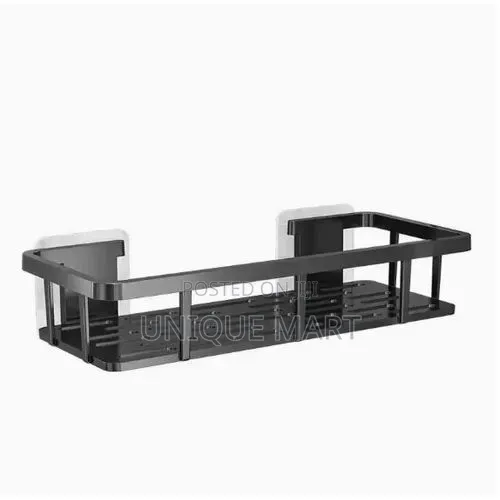 30cm Generic Black Steel Wall Mounted Storage Rack