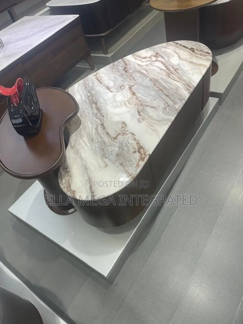 Unique Marble Top Centre Table With Side Stool