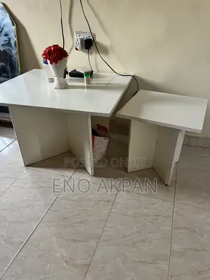 Center Table With One Side Stool