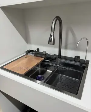 5-Button Multifunction Digital Kitchen Sink – 304 Stainless Steel