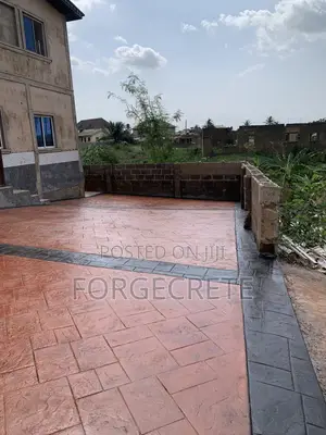 Extra Shiny Stamped Concrete Floor Designs