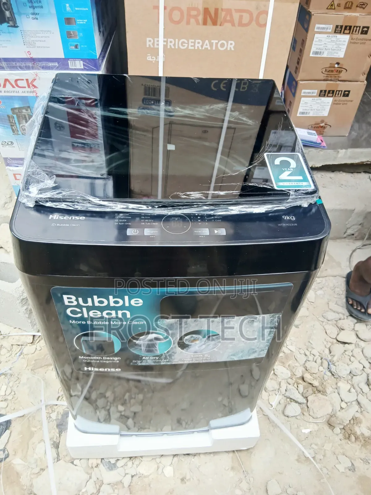 Hisense 9kg Automatic Top Loader Bubble Wash.