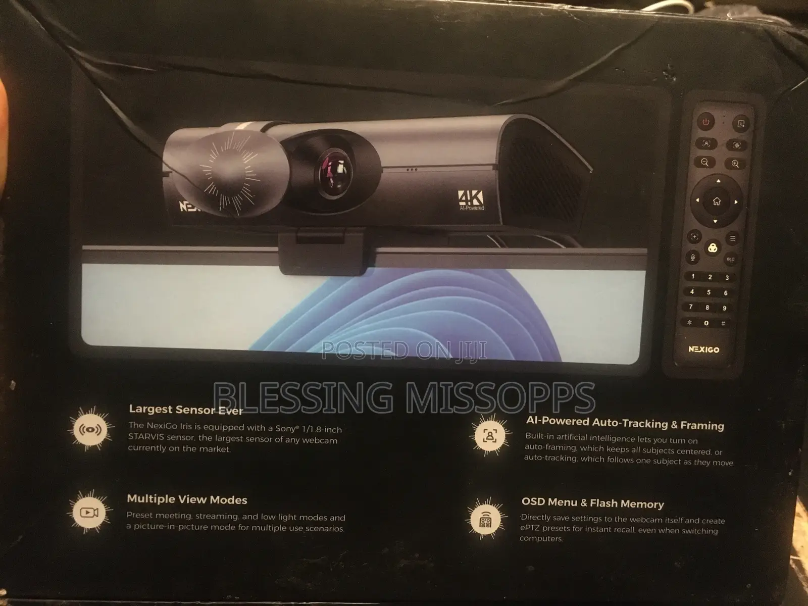 NexiGo Iris Webcam With Microphone