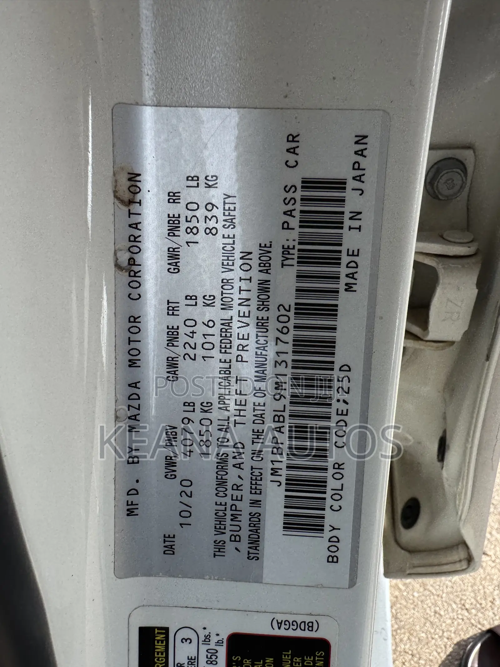 Mazda 3 2021 White