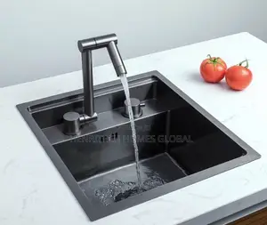 Built-in 304 Stainless Steel Island Sink With Tap