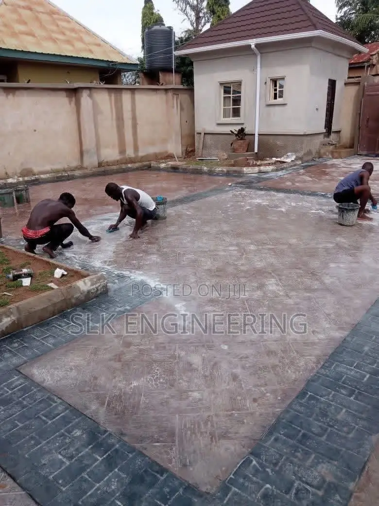 Epoxy ,Industrial Acylic Paint ,Concrete Stamp Floor