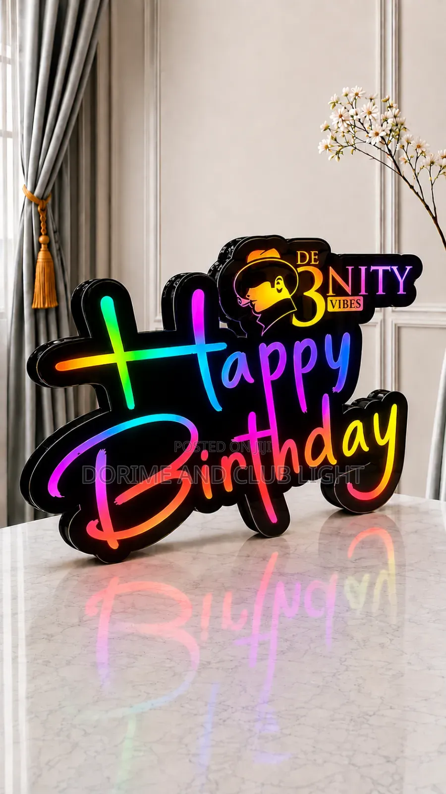 Happy Birthday Led Logo Display