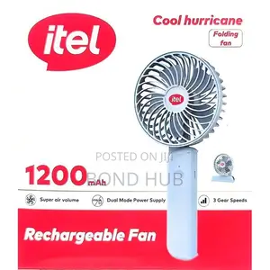 Itel Cool Hurricane 1200mAh Rechargeable Fan IFR-H301.