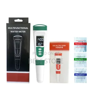 5-in-1 Digital Water Quality Meter: PH, EC, TDS, Salt, Temperature