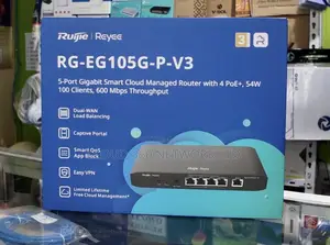 RG-EG105G-P-V3 Cloud-Managed Gigabit Router With Built-in PoE+