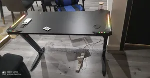 Black Gaming Desk
With Leds Light 1.2meter