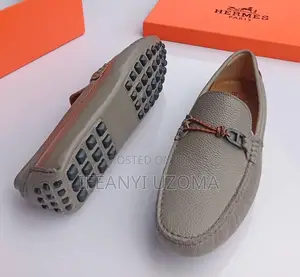 Leather Italian Brown Color Loafers Shoe