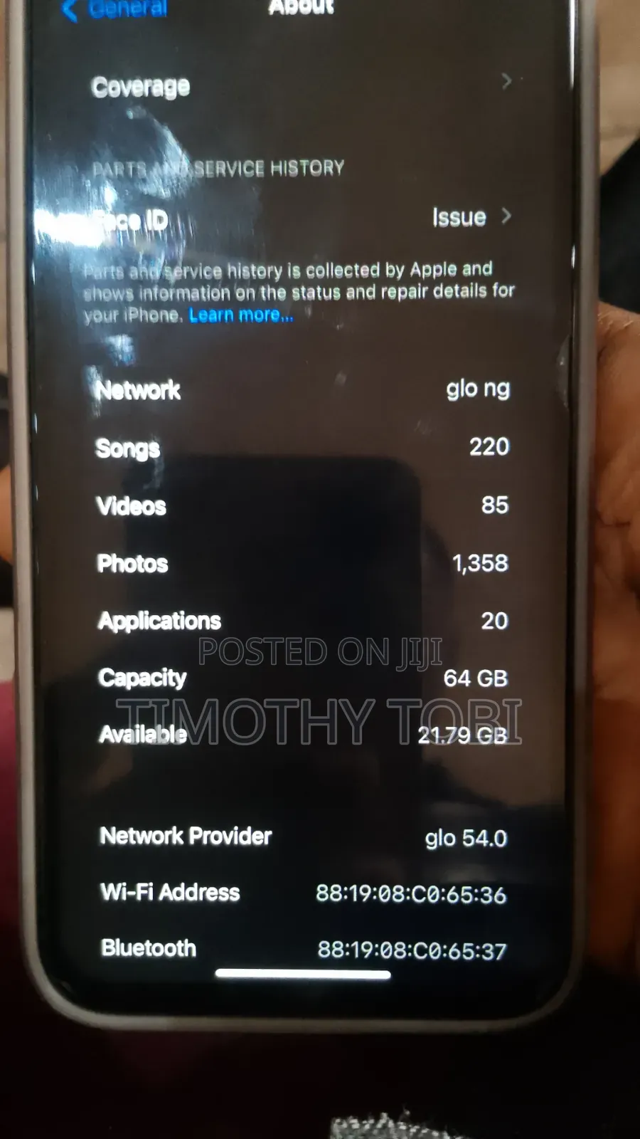 Apple iPhone X 64 GB Graphite