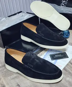 Suede Hugo Boss Slip on Loafers