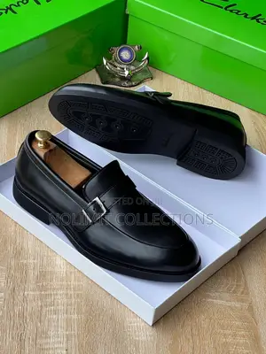 Clarks Single Monk Strap Leather Loafers