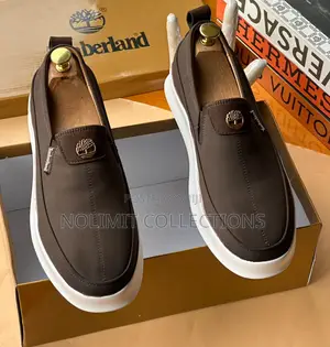 Timberland Men's Casual Slip on Shoes With White Platform Soles