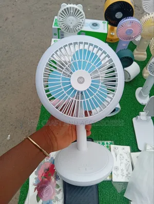 DP 4000MAH Rechargeable Fan With Light