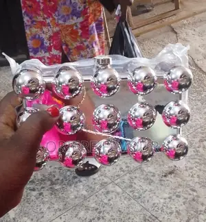 Ball Silver Clutch Bag