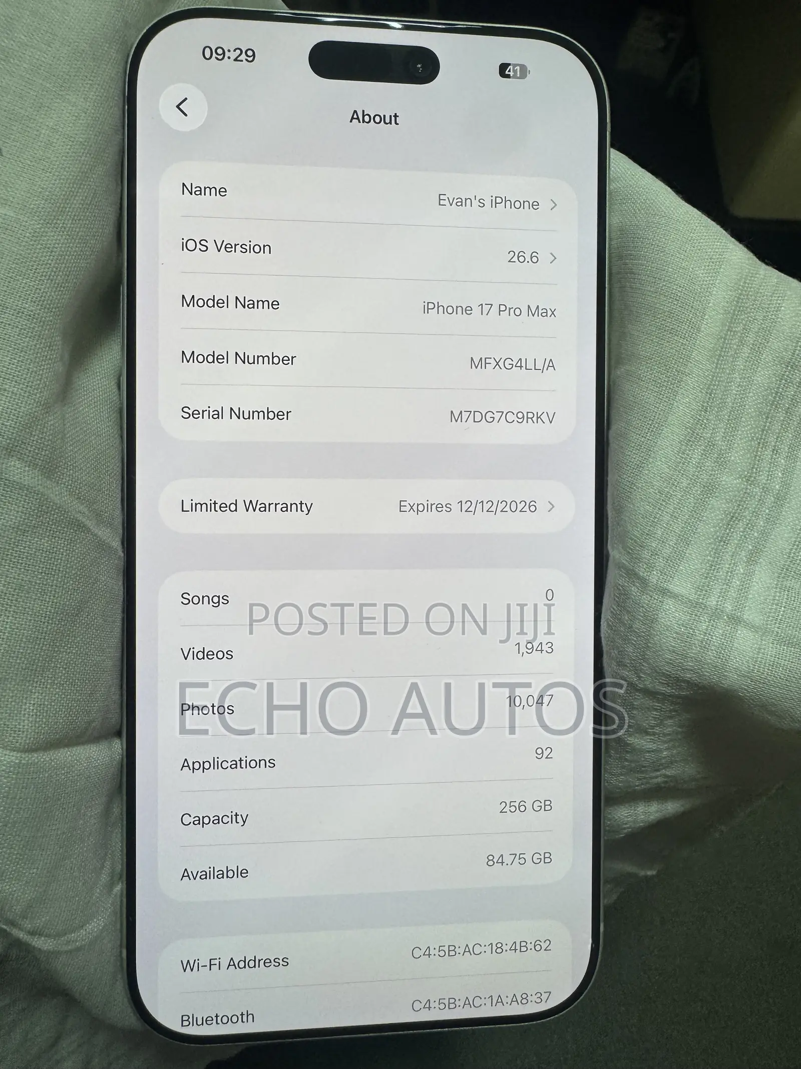 Apple iPhone 17 Pro Max 256 GB Silver
