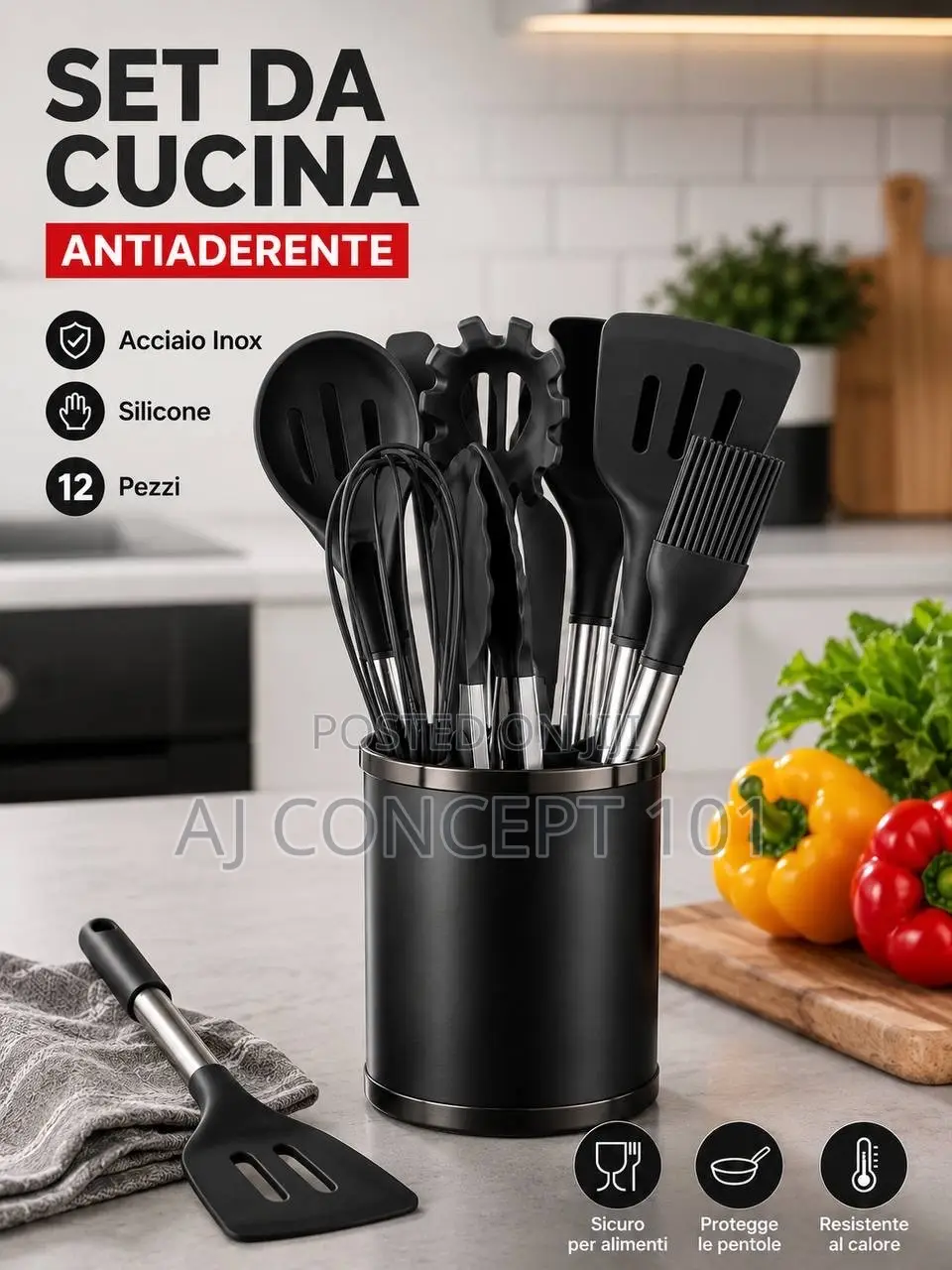 Silicone Kitchenware Set