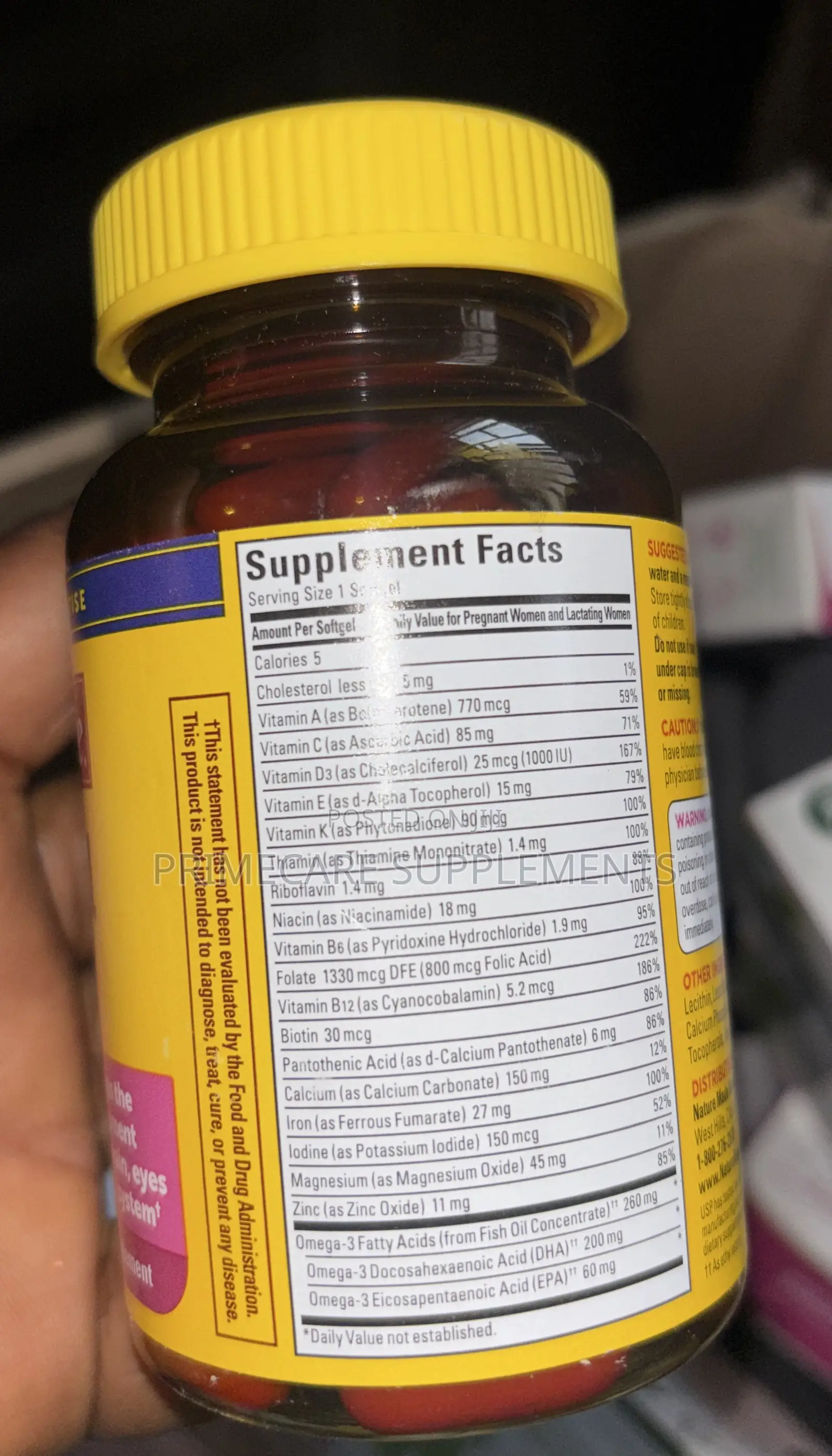 Nature Made Prenatal Vitamins + Folic Acid + DHA