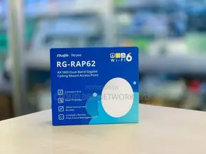 Ruijie Reyee RG-RAP62, Wi-Fi 6 Indoor Access Point.