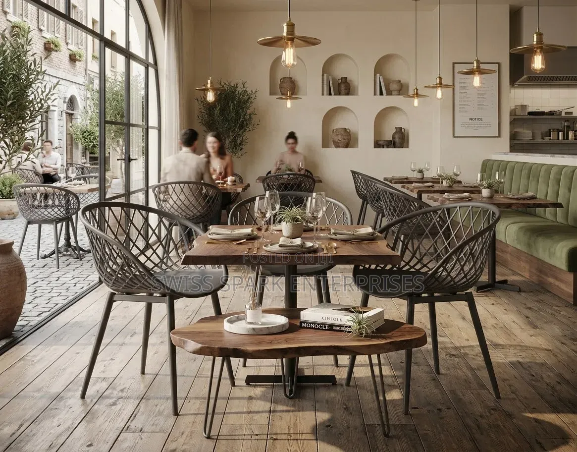 Modern Diamond Lattice Accent Chairs