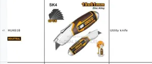 Ingco Utility Knife (Cable Knife) HUK618