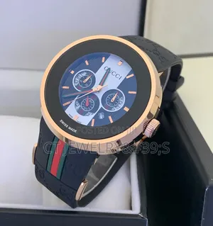 Gucci Dive or G-Timeless Style Chronograph Wristwatch Rubber Strap
