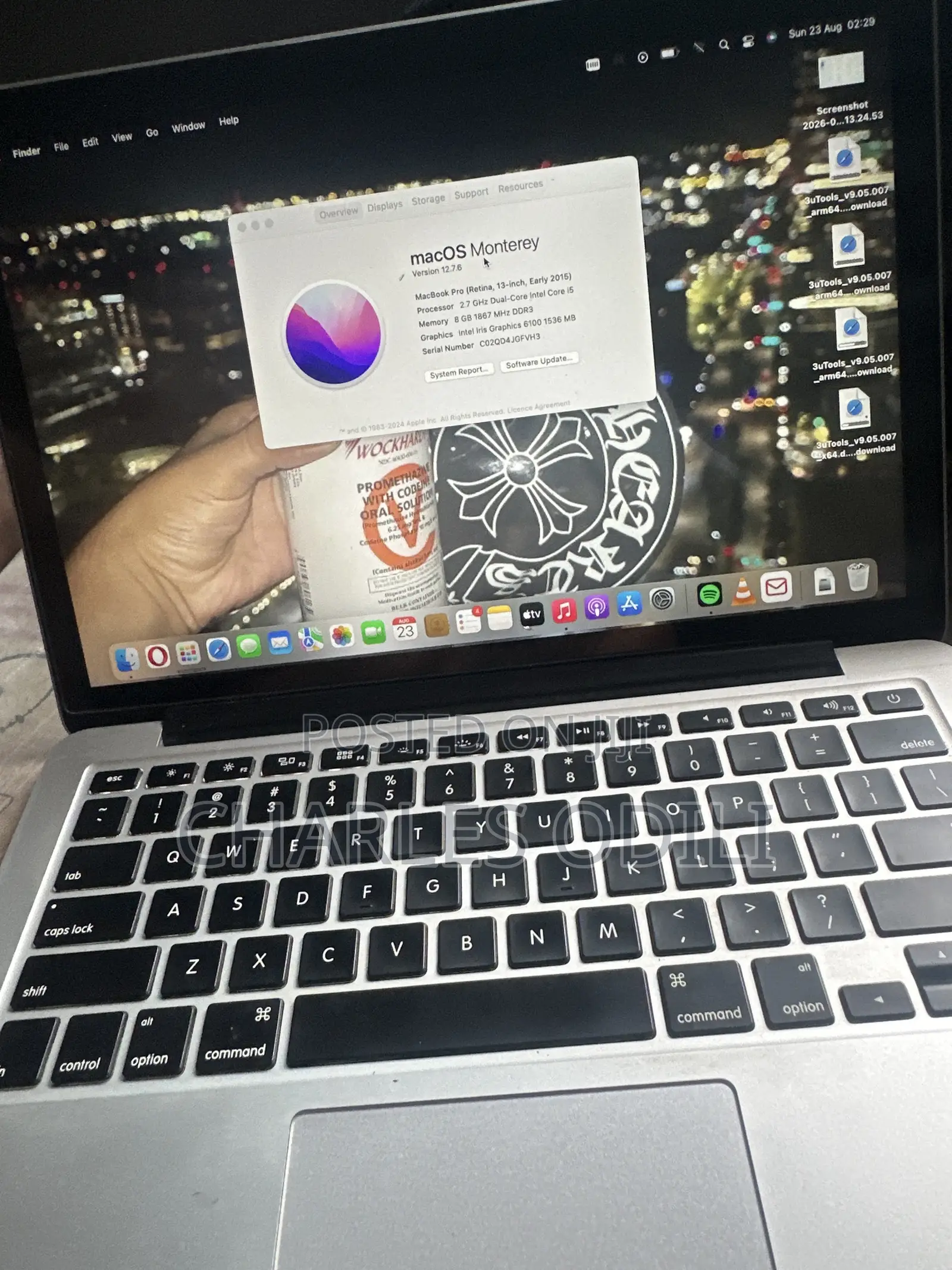 Laptop Apple MacBook Pro 2015 8GB Intel Core i5 HDD+SSD 250GB