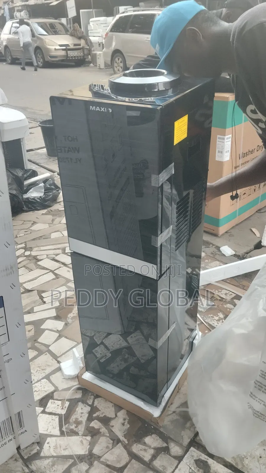 Maxi Water Dispenser With Bottom Fridge (1730s-B) 3-Faucets