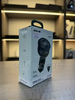 Green Lion High Quality Dual Port Car Charger 100 Watts Charging