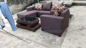 Locally Made L Shape Sofa and Centre Table