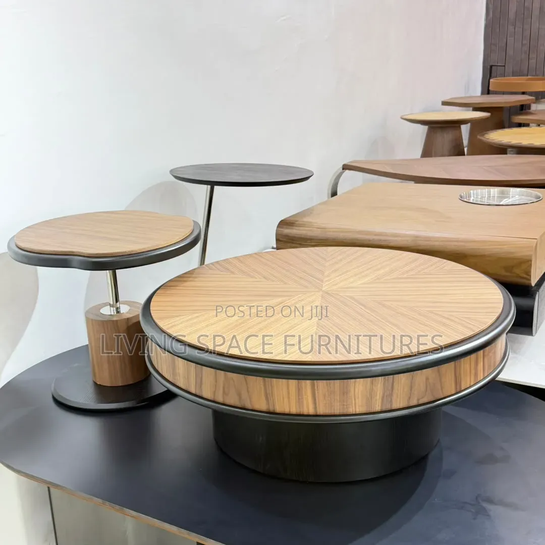 Unique Wooden Coffee Table Set