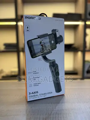 Porodo 3 Axis Gimbal Stabilizer With Ai Tracking