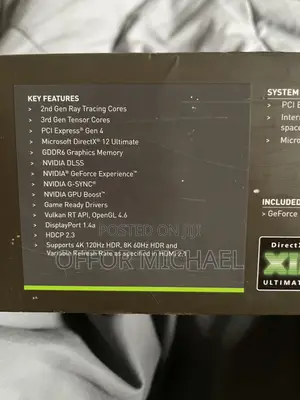Nvidia Graphics Card Geforce Rtx3050 6gb Ram