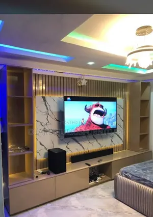 TV Console and Dresser Mirror