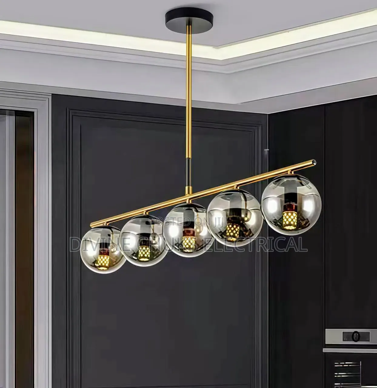 Led Luxury Glass Chandelier Light