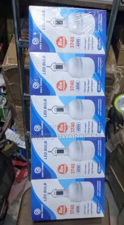 Easy Power 20W, 30W and 40W Lasting Rechargeable Emergency LED Bulbs