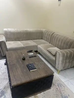 Neatly Used L Shaped Sofa 1 Single for Sale!!