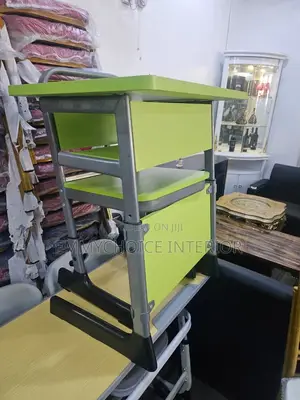 Modern Single Student Desk and Chair Set (Adjustable Height)