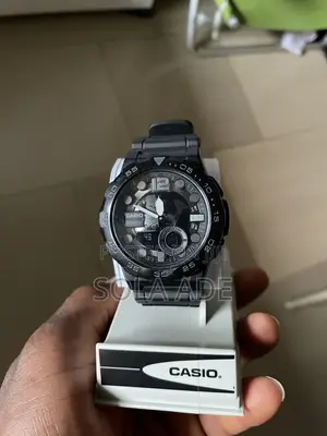 ORIGINAL CASIO AEQ100W-1BV Men’s Analog Digital Metallic 3D
