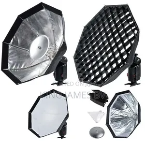 140cm Octagon Softbox With Grid – Studio Lighting Made Easy